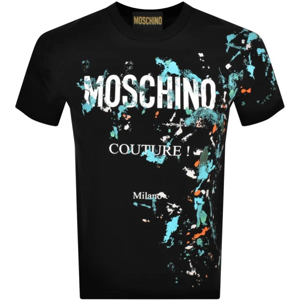 Moschino Logo T Shirt Black