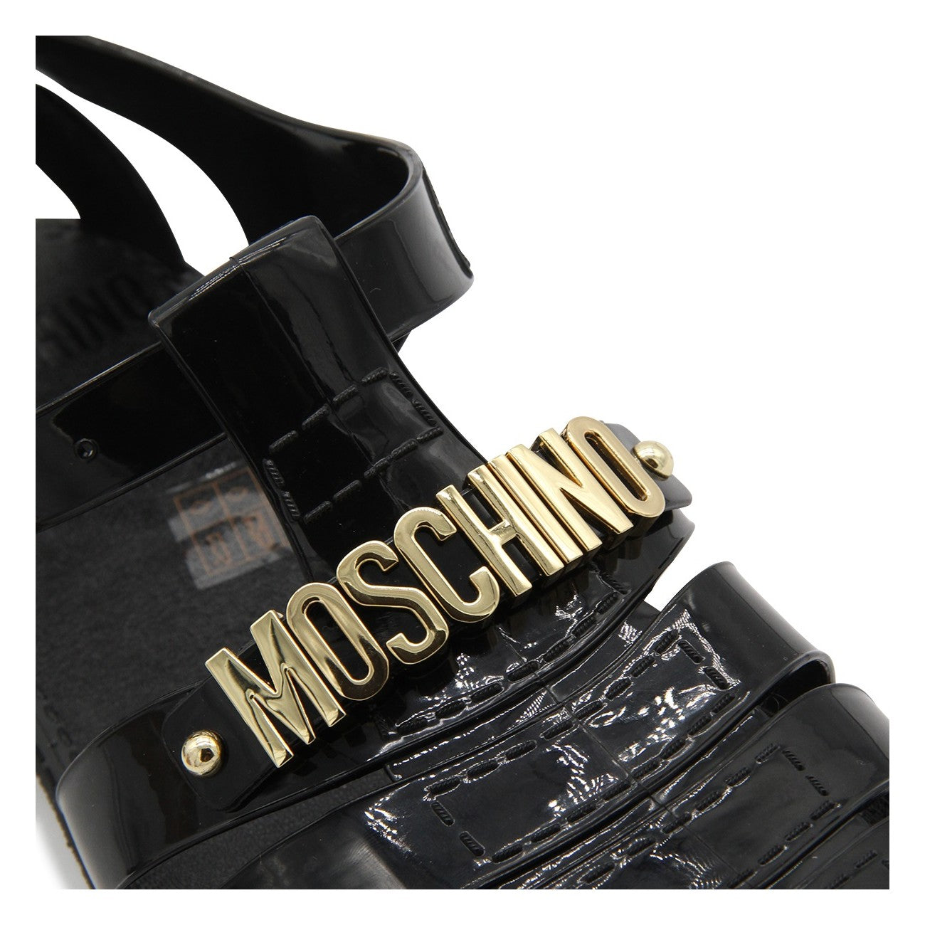 Moschino Back Rubber Sandals