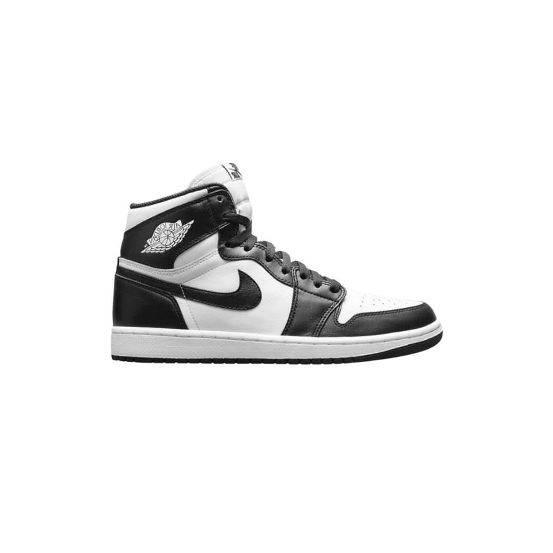 Nike air jordan black top and white