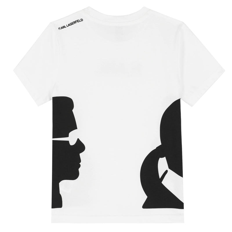 Karl Lagerfeld Boys White Logo T-Shirt