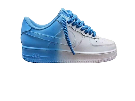 Nike Air Force 1 Low Steeze Custom Lace 4 Blue white