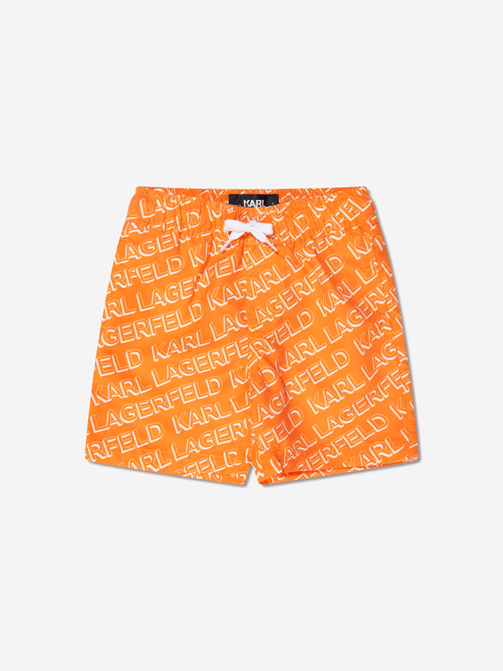 Karl Lagerfeld Boys 'logo-print swim shorts'