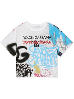 Dolce & Gabbana Graffiti-print Cotton T-shirt