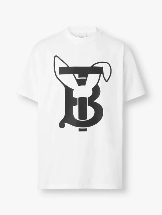 Burberry Rabbit Print Cotton T-shirt